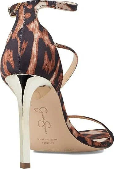 Jessica Simpson Qamille Asymmetrical High Heel Sandals Women's Sandals Natural Leopard : 10 M, Synthetic - Image 4