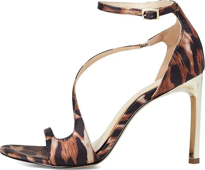 Jessica Simpson Qamille Asymmetrical High Heel Sandals Women's Sandals Natural Leopard : 10 M, Synthetic - Image 6