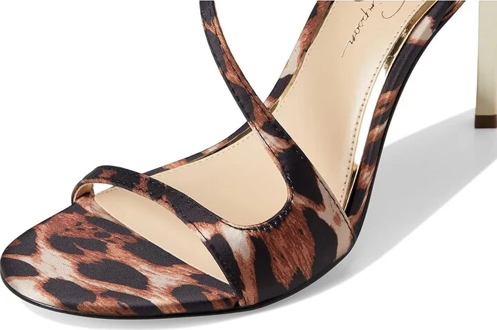 Jessica Simpson Qamille Asymmetrical High Heel Sandals Women's Sandals Natural Leopard : 10 M, Synthetic - Image 7