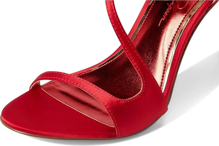 Jessica Simpson Qamille Asymmetrical High Heel Sandals Women's Sandals Red Muse : 9.5 M, Synthetic - Image 7
