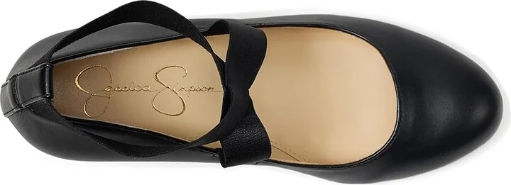 Jessica Simpson Saedra Dress Wedge High Women's Heels Black Sleek : 6.5 M - Image 2