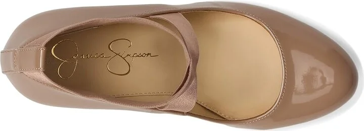 Jessica Simpson Saedra Dress Wedge High Women's Heels Chai Latte Patent : 8.5 M - Image 2