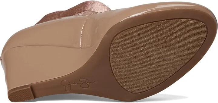 Jessica Simpson Saedra Dress Wedge High Women's Heels Chai Latte Patent : 8.5 M - Image 3