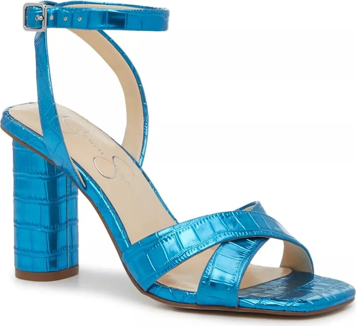 Icy Blue Croc Print