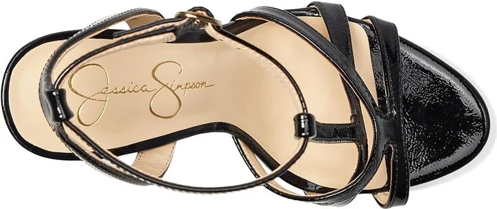 Jessica Simpson Sippete T-Strap Platform Sandals Women's Sandals Black : 11 M, Rubber/Synthetic - Image 2