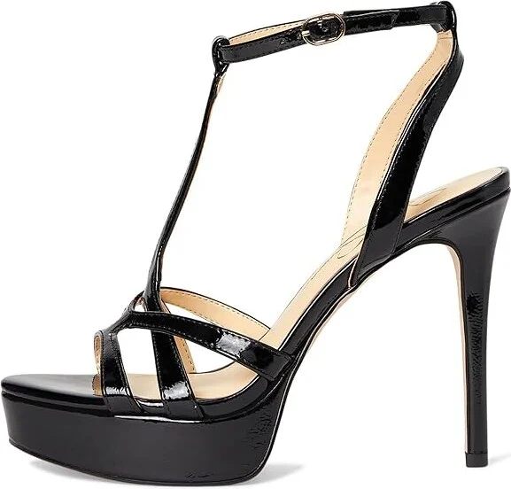Jessica Simpson Sippete T-Strap Platform Sandals Women's Sandals Black : 11 M, Rubber/Synthetic - Image 6
