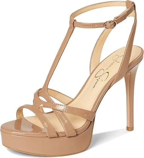 Jessica Simpson Sippete T-Strap Platform Sandals Women's Sandals Chai Latte : 11 M, Rubber/Synthetic - Image 5