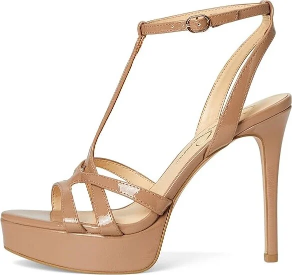 Jessica Simpson Sippete T-Strap Platform Sandals Women's Sandals Chai Latte : 11 M, Rubber/Synthetic - Image 6