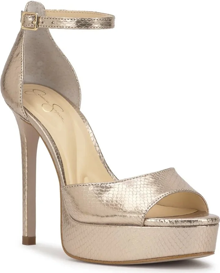 Gold Metallic Snake Print Synthetic