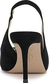 Jessica Simpson Souli Classic Slingback Pump High Women's Heels Black : 5 M, Leather/Rubber - Image 4