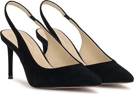 Jessica Simpson Souli Classic Slingback Pump High Women's Heels Black : 5 M, Leather/Rubber