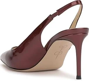 Jessica Simpson Souli Classic Slingback Pump High Women's Heels Oxblood : 8.5 M, Leather/Rubber - Image 4