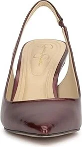 Jessica Simpson Souli Classic Slingback Pump High Women's Heels Oxblood : 8.5 M, Leather/Rubber - Image 5