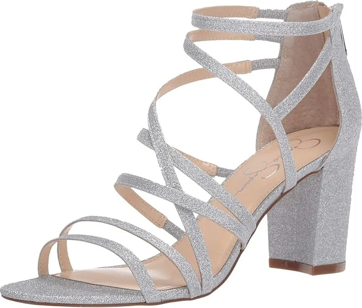 Jessica Simpson Stassey Women's Shoes Silver : 5 M, Synthetic - Image 2