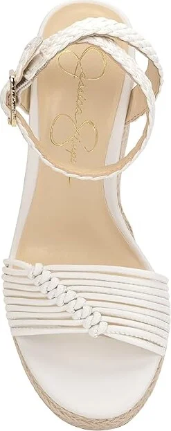 Jessica Simpson Talise Women's Sandals Bright White : 10 M, Leather/Rubber - Image 2
