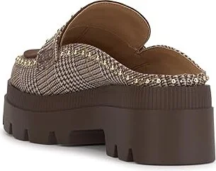 Jessica Simpson Uma Slip-On Mules Women's Flat Shoes Blair Plaid/Brown : 6 M, Polyester/Rubber - Image 4