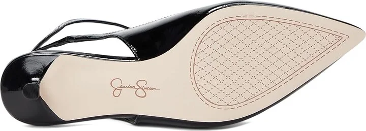 Jessica Simpson Vellana Kitten Heel Pump High Women's Heels Black : 5 M, Leather/Rubber - Image 3