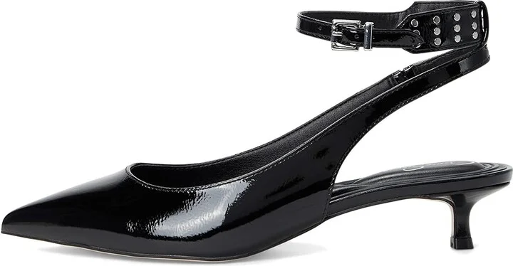 Jessica Simpson Vellana Kitten Heel Pump High Women's Heels Black : 5 M, Leather/Rubber - Image 6