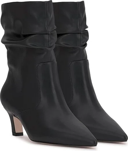 Jessica Simpson Vyluna Kitten Heel Slouch Booties Women's Boots Black : 11 M, Suede