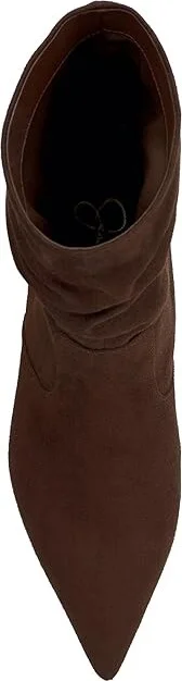Jessica Simpson Vyluna Kitten Heel Slouch Booties Women's Boots Walnut : 7 M, Suede - Image 2