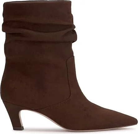 Jessica Simpson Vyluna Kitten Heel Slouch Booties Women's Boots Walnut : 7 M, Suede - Image 6