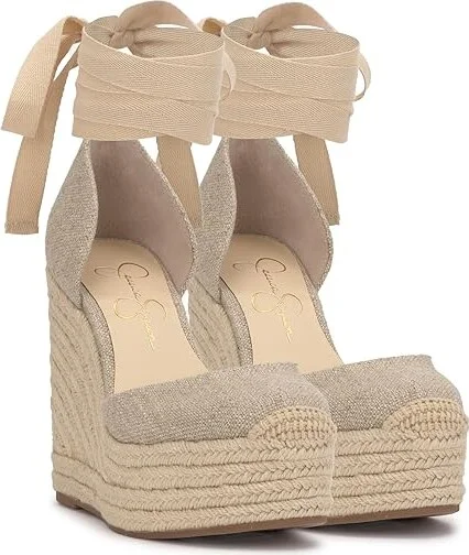 Jessica Simpson Weyla Women's Sandals Natural : 10 M, Synthetic