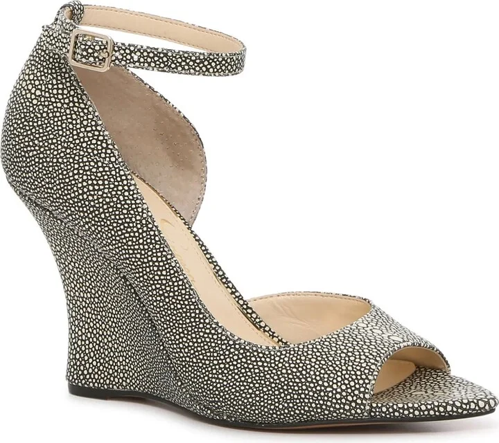 Black/White Snake Print Synthetic