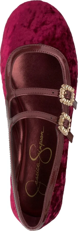 Jessica Simpson Women's Allista Buckle Strappy Ballet Flats - Image 4