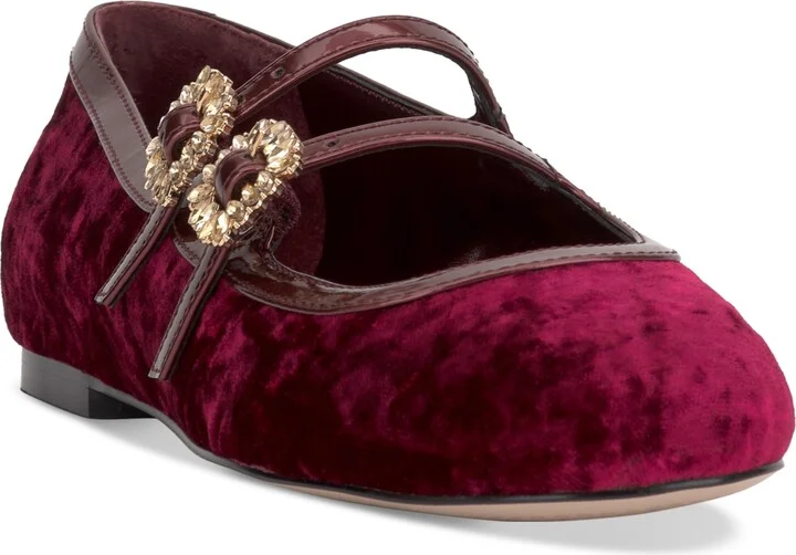 Jessica Simpson Women's Allista Buckle Strappy Ballet Flats