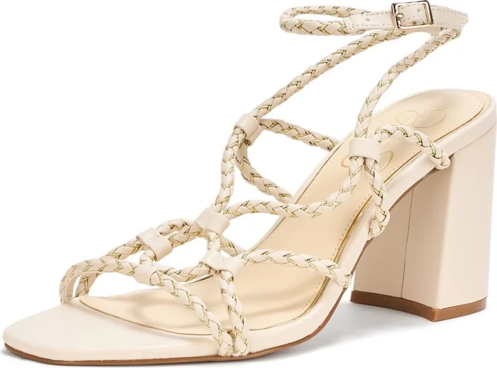 Jessica Simpson Women's Azimma Braided Block Heel Sandals Heeled