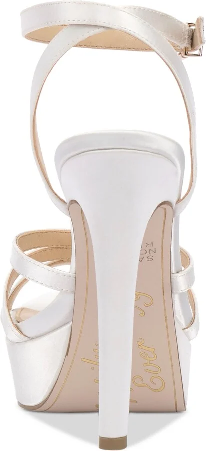 Jessica Simpson Women's Balina Bridal Ankle-Strap Platform Sandals - Image 3