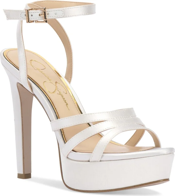 Jessica Simpson Women's Balina Bridal Ankle-Strap Platform Sandals