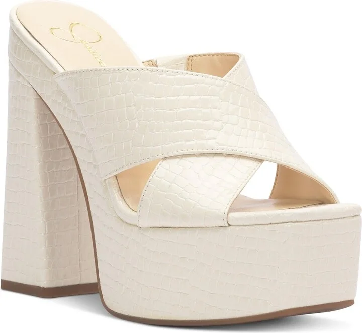 Jessica Simpson Women's Basima Platform High Heel Sandal Wedge