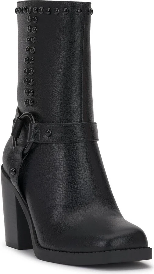 Jessica Simpson Womens Bernique Studded Mid-Calf Boots Black 12 Medium (B