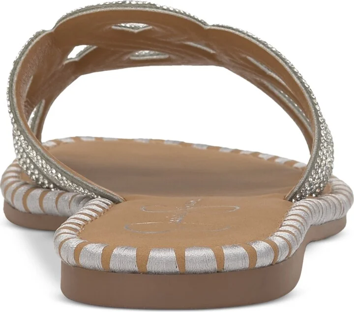 Jessica Simpson Women's Bria Rhinestone Slide Sandals - Image 7