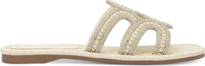 Jessica Simpson Women's Bria Rhinestone Slide Sandals - Image 10