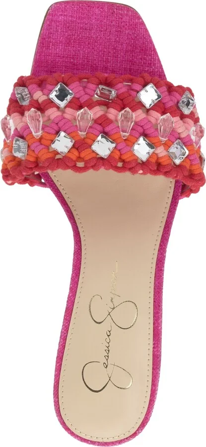 Jessica Simpson Women's Cameleah Embellished Woven Dress Sandals - Image 4