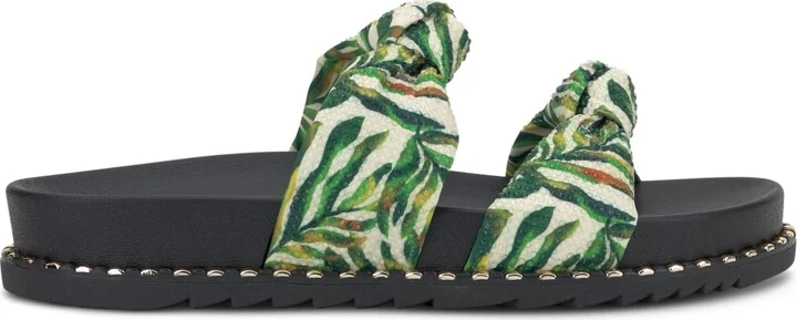 Jessica Simpson Women's Caralyna Rhinestone Knotted Footbed Sandals - Image 6