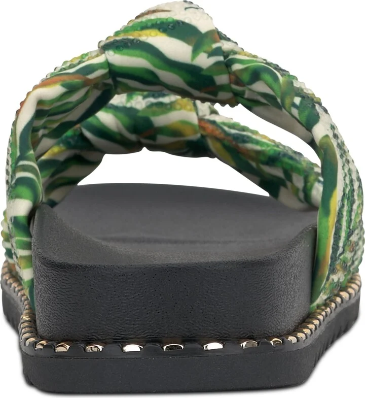 Jessica Simpson Women's Caralyna Rhinestone Knotted Footbed Sandals - Image 7