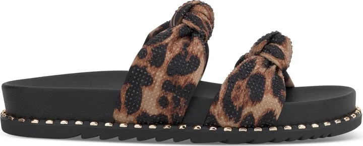 Jessica Simpson Women's Caralyna Rhinestone Knotted Footbed Sandals - Image 10