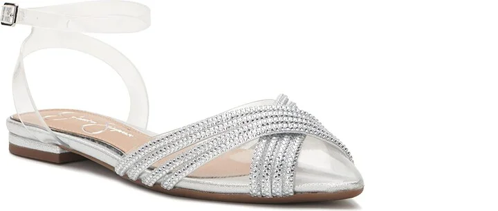 Jessica Simpson Women's Chavi Embellished Evening Flat Ballet