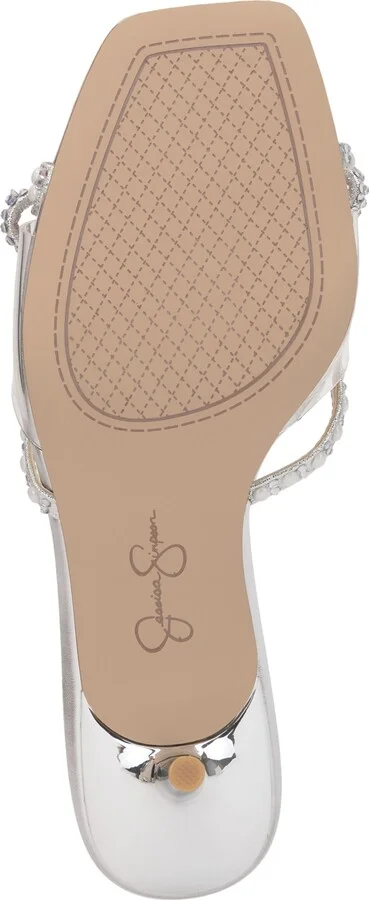 Jessica Simpson Women's Cornilia Bow Dress Sandals - Clear/Silver Shimmer - Image 5