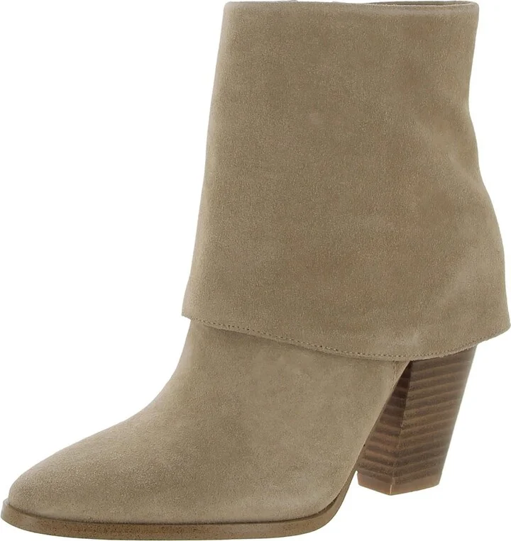Jessica Simpson Womens Coulton Suede Ankle Boots Beige 8.5 Medium (B