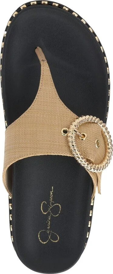Jessica Simpson Women's Cymmeri Hooded Thong Flat Sandals - Image 4