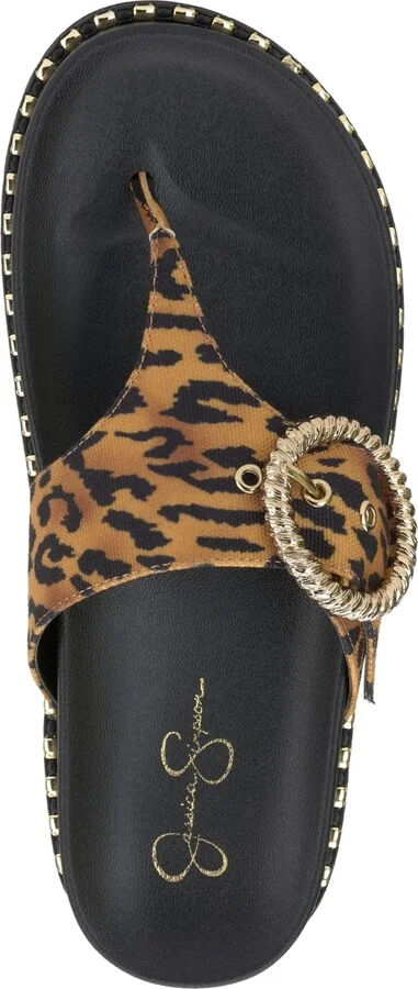 Jessica Simpson Women's Cymmeri Hooded Thong Flat Sandals - Image 8