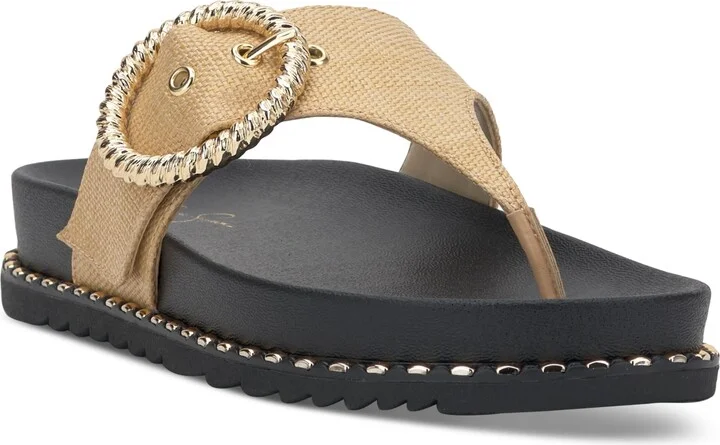 Jessica Simpson Women's Cymmeri Hooded Thong Flat Sandals