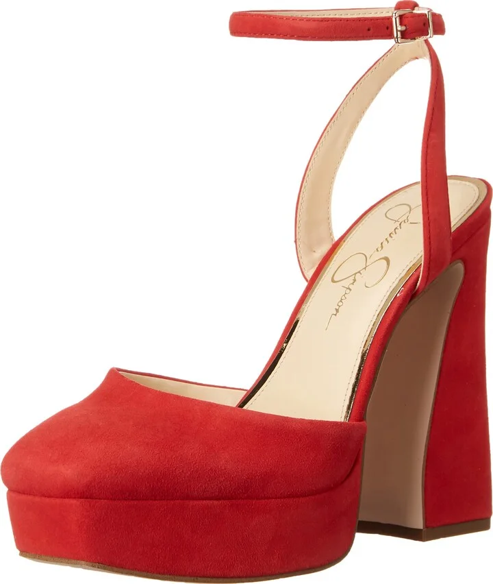Jessica Simpson Women's Deirae Platform Ankle Strap Pump