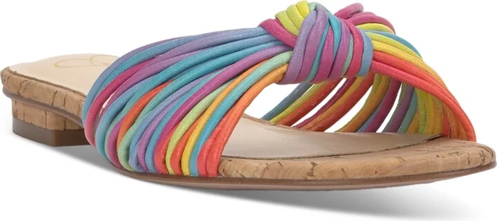 Jessica Simpson Women's Dydra Knotted Strappy Flat Sandals