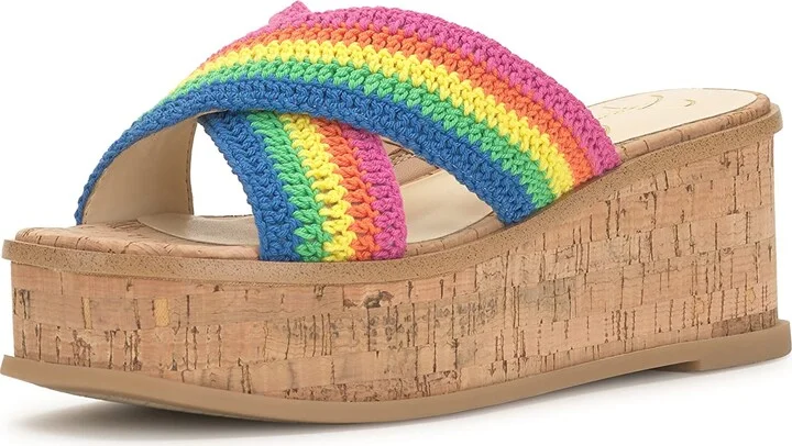 Multi Rainbow Striped Crochet