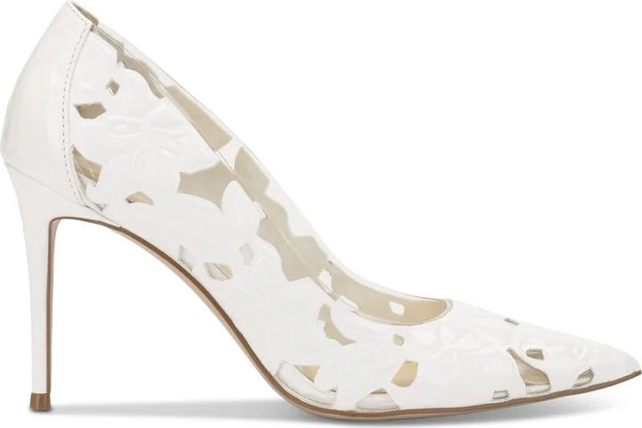 Jessica Simpson Women's Erinia Cutout Floral Pumps - Image 6